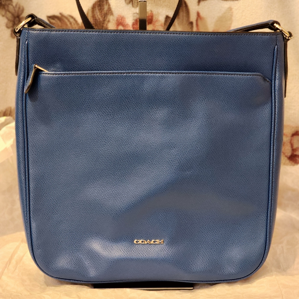 Coach Tech Leather Crossbody Bag Rare Denim Crossbody